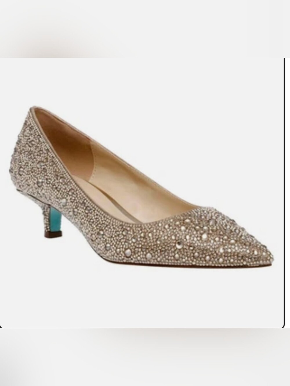 Betsey Johnson Gold Scout Kitten Heel